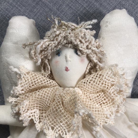 Rustic hanging cloth angel - Picture 2 of 6